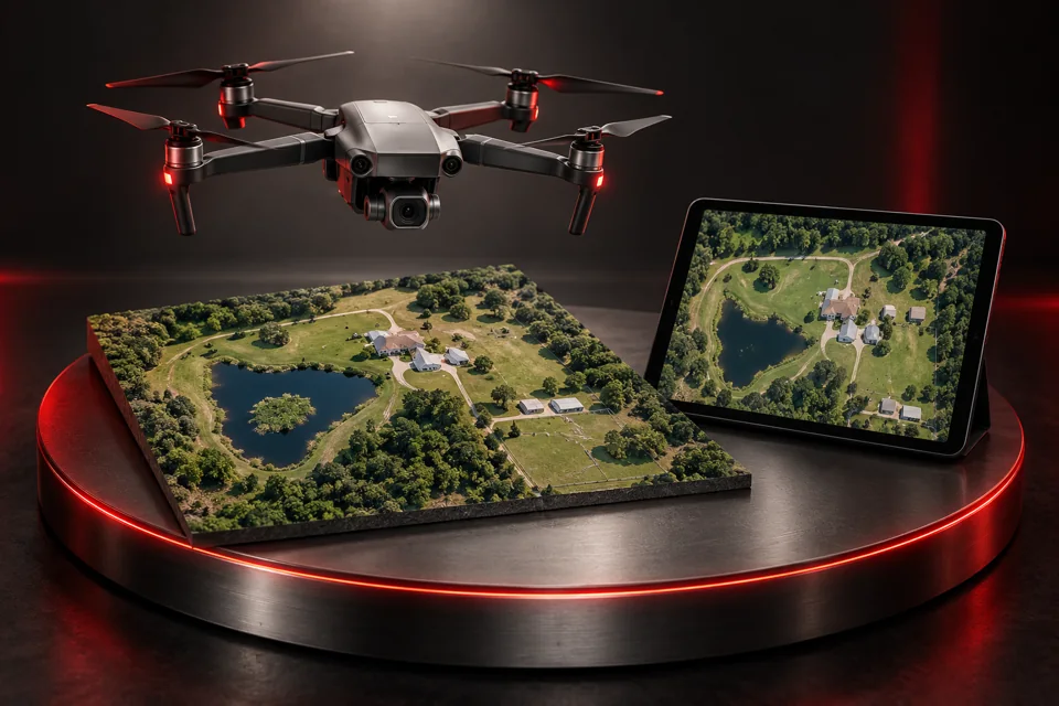 Concept illustration for Essential Aerial Map